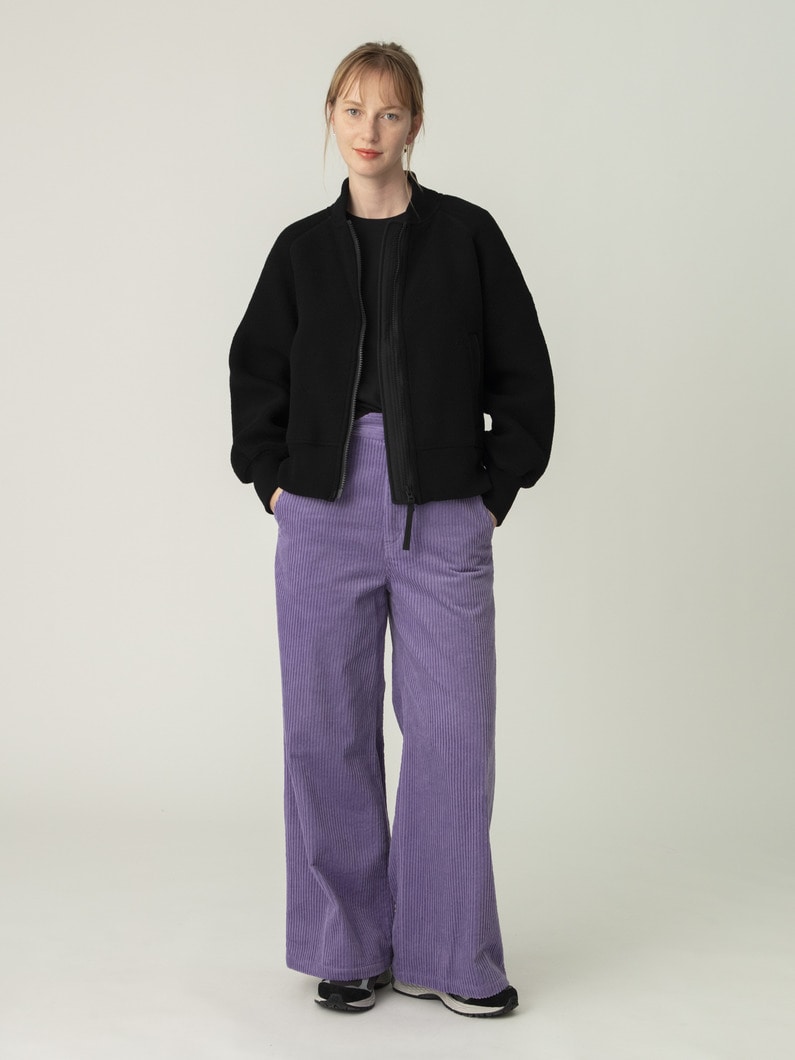 コーデュロイ ワイドパンツ 詳細画像 purple 4