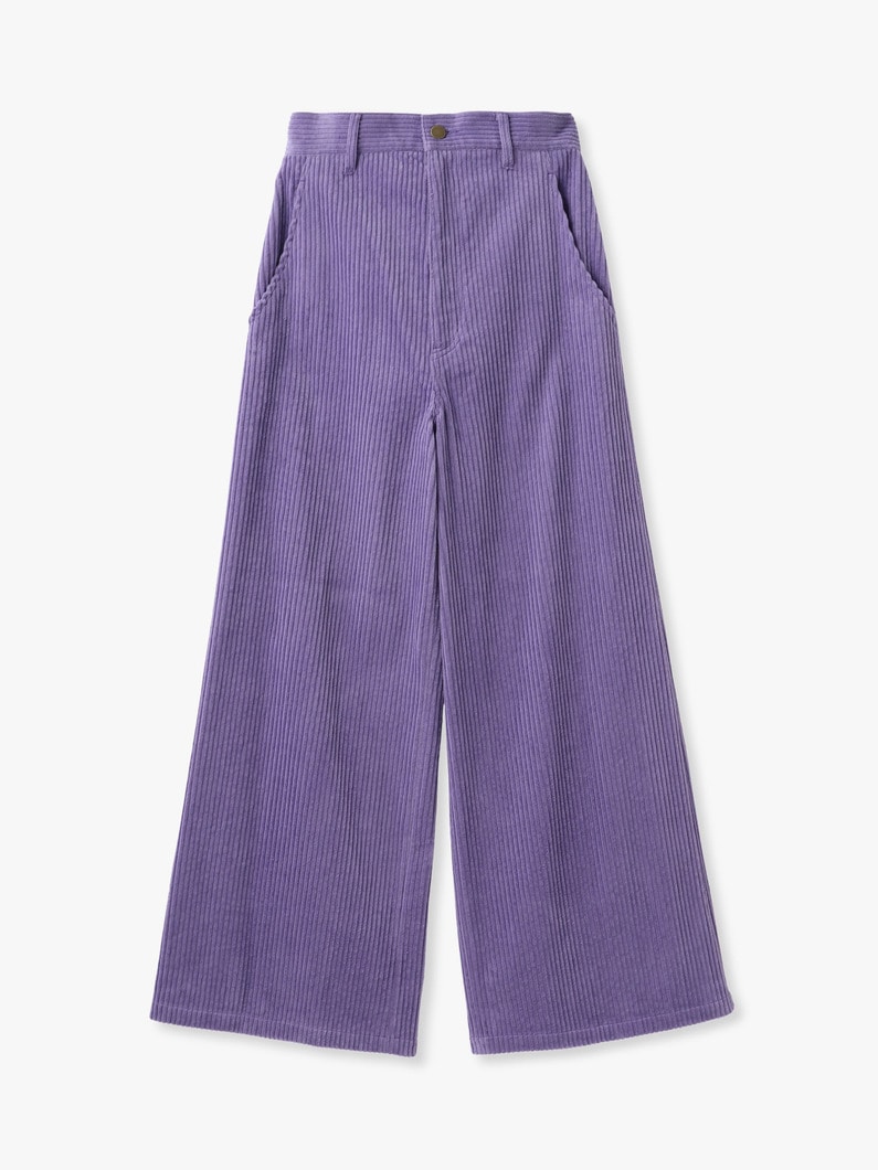 コーデュロイ ワイドパンツ 詳細画像 purple 5