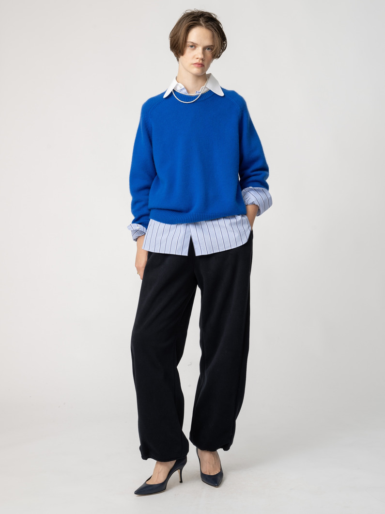 ローゲージ カシミア ニット プルオーバー 詳細画像 blue 2