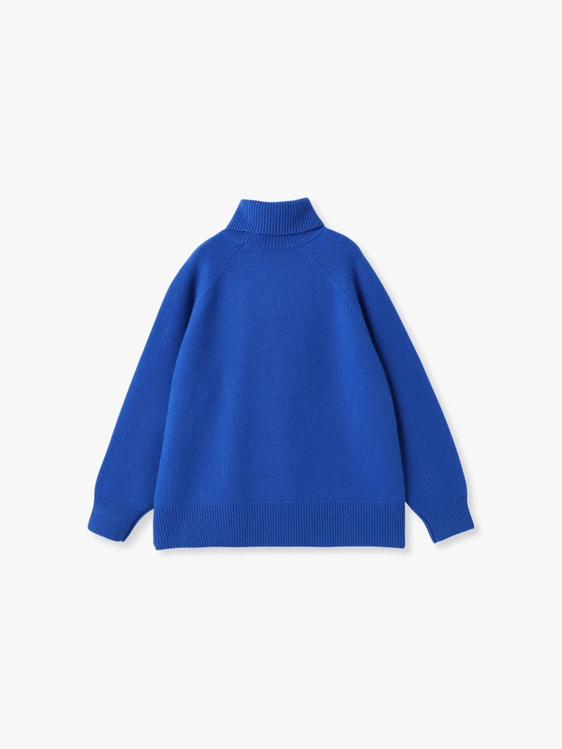 ローゲージ カシミア  タートルネックプルオーバー 詳細画像 blue 1