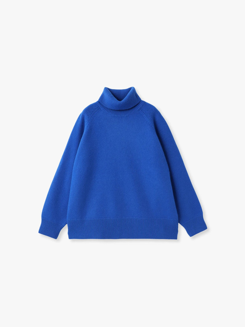 ローゲージ カシミア  タートルネックプルオーバー 詳細画像 blue 4