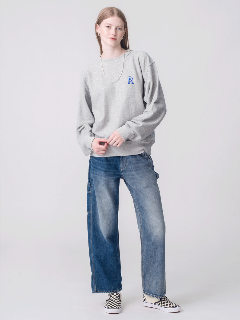 クルーネック スウェット シャツ（ライトブルー/グレー/ライトグレー/ブラック） 詳細画像 gray 2