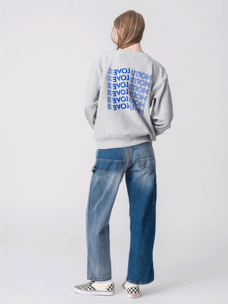 クルーネック スウェット シャツ（ライトブルー/グレー/ライトグレー/ブラック） 詳細画像 gray 3