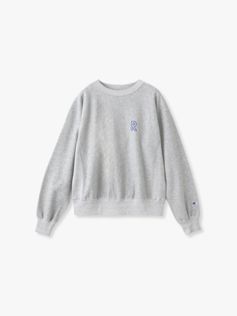 クルーネック スウェット シャツ（ライトブルー/グレー/ライトグレー/ブラック） 詳細画像 gray 4