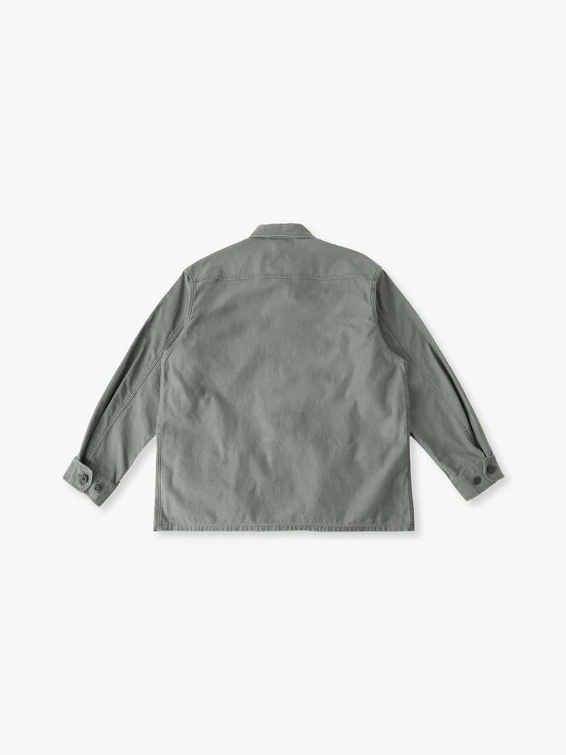 バックサテン ファティーグジャケット 詳細画像 olive 1