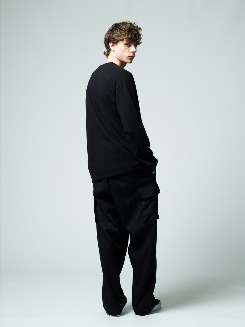 ライトキャンバス カーゴパンツ 詳細画像 black 3