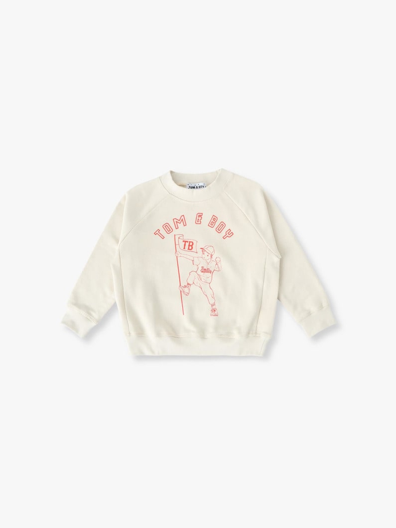 グラフィック スウェットシャツ（オフホワイト/4-10Y） 詳細画像 off white 3
