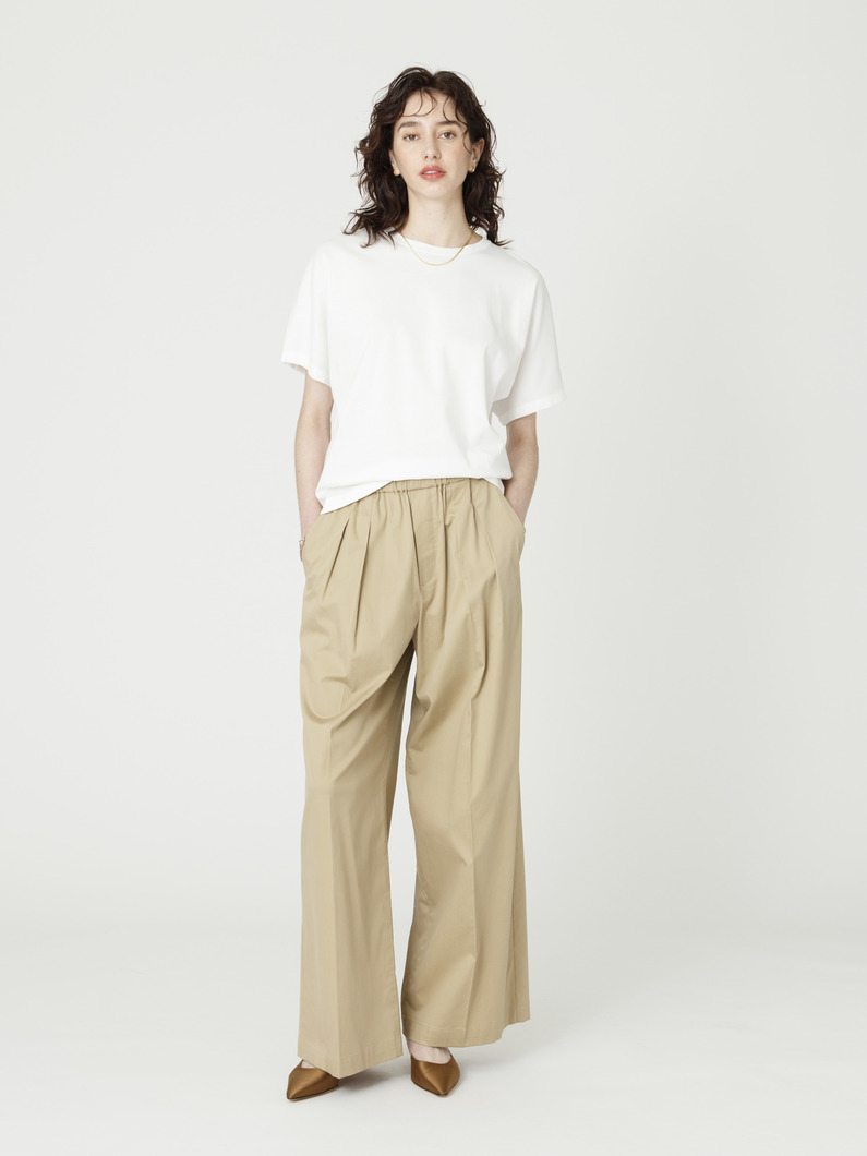 タック イージーパンツ（キャメル/ネイビー） 詳細画像 camel 3