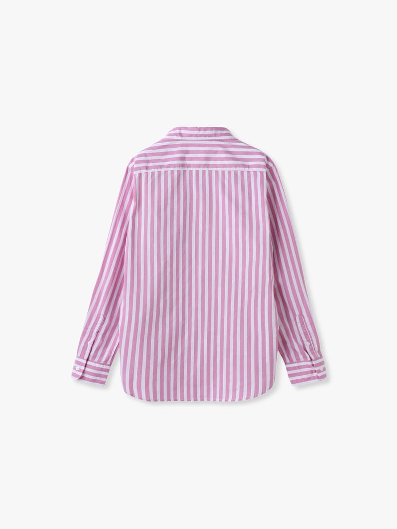 アイリーン ワイドストライプ シャツ（ピンク） 詳細画像 pink 1