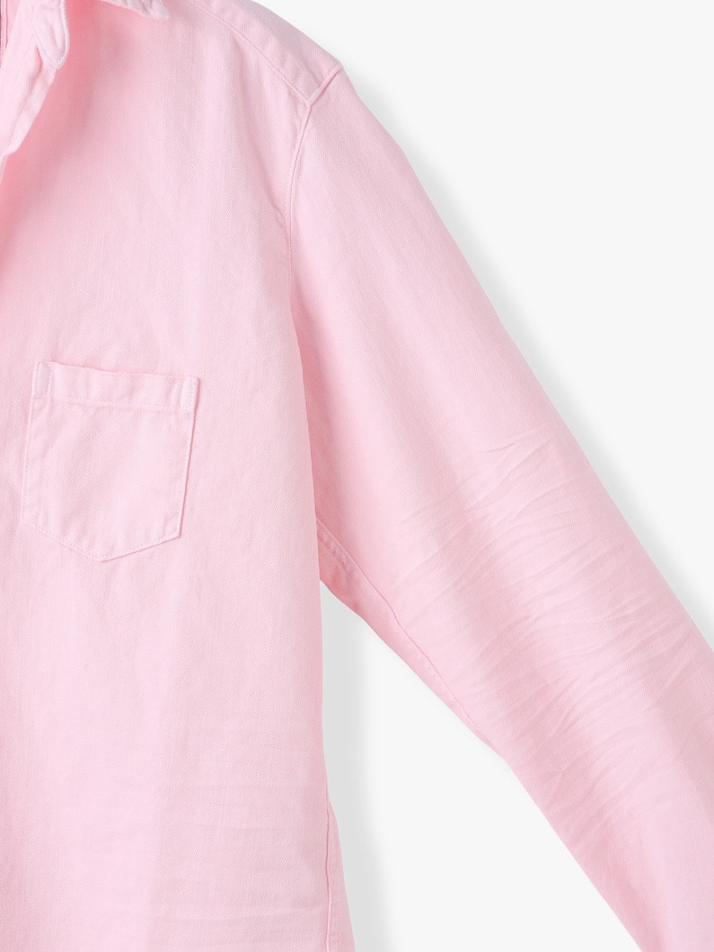 アイリーン イタリアンカラー フェイマス デニムシャツ（ライトピンク） 詳細画像 light pink 2