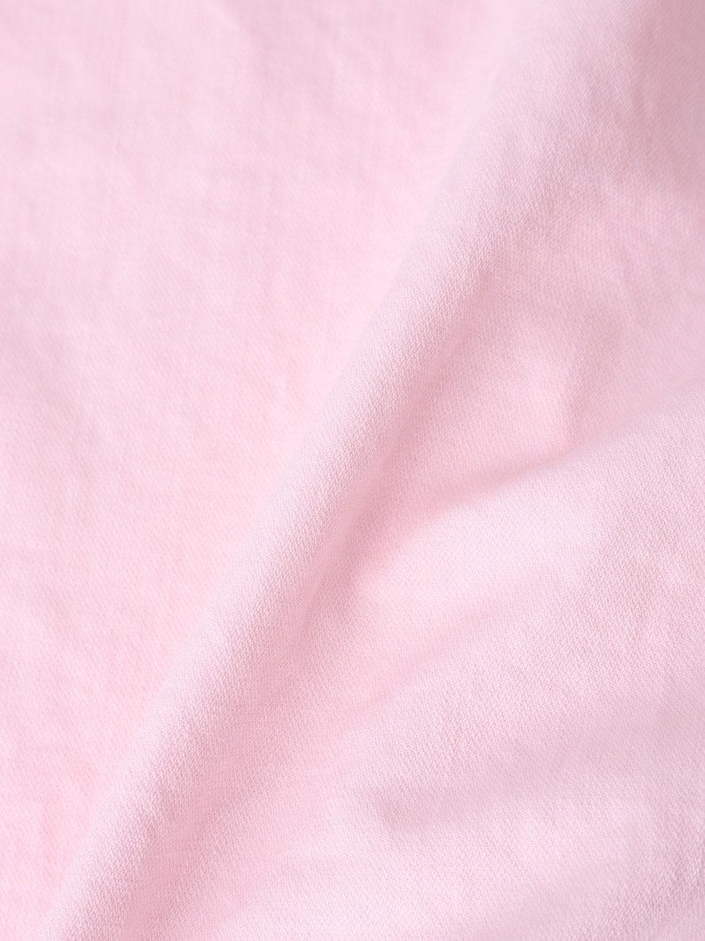 アイリーン イタリアンカラー フェイマス デニムシャツ（ライトピンク） 詳細画像 light pink 4