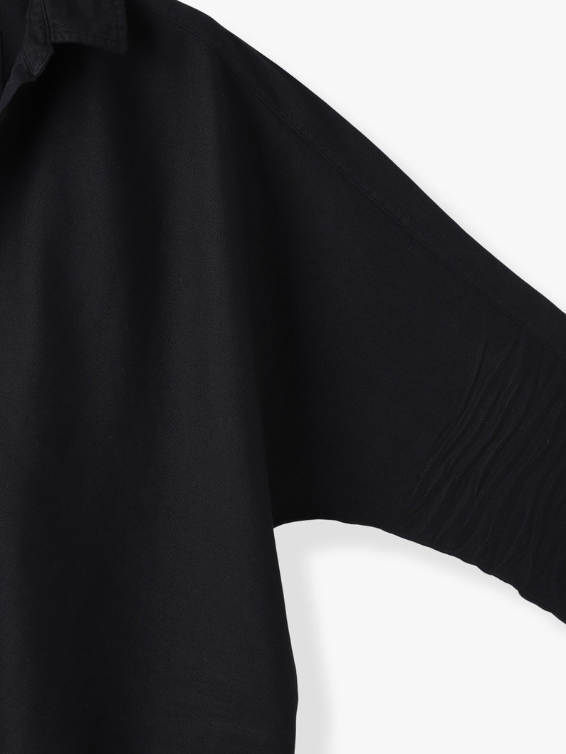 ギャビ フェイマスデニム スキッパー シャツ（ホワイト/ブラック） 詳細画像 white 2