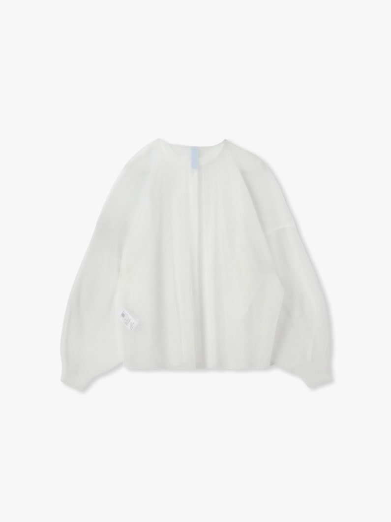 カスケーズ ルーセント スタンドカラー シャツ 詳細画像 white 1