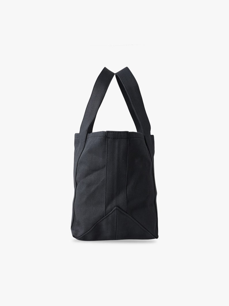 オーガニックデニム スクエアトートバッグ（インディゴ/ブラック/L） 詳細画像 black 2