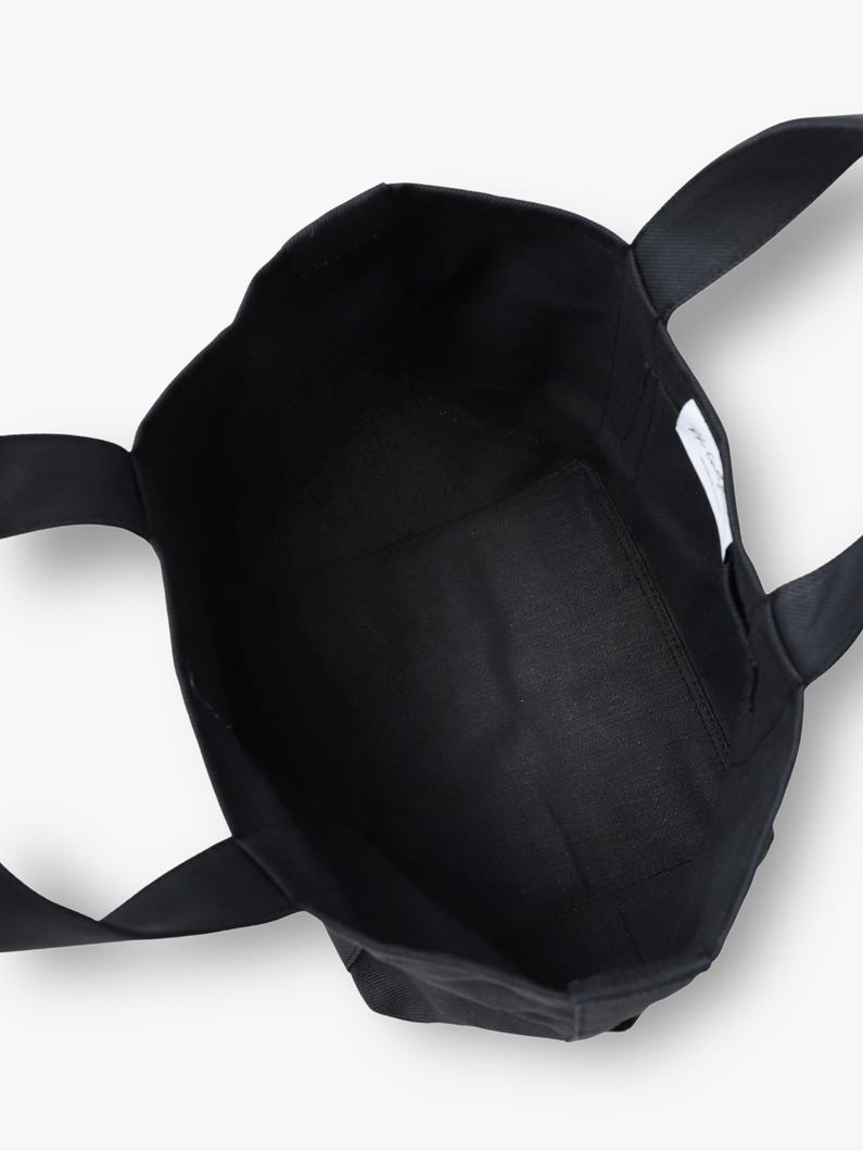 オーガニックデニム スクエアトートバッグ（インディゴ/ブラック/L） 詳細画像 black 3