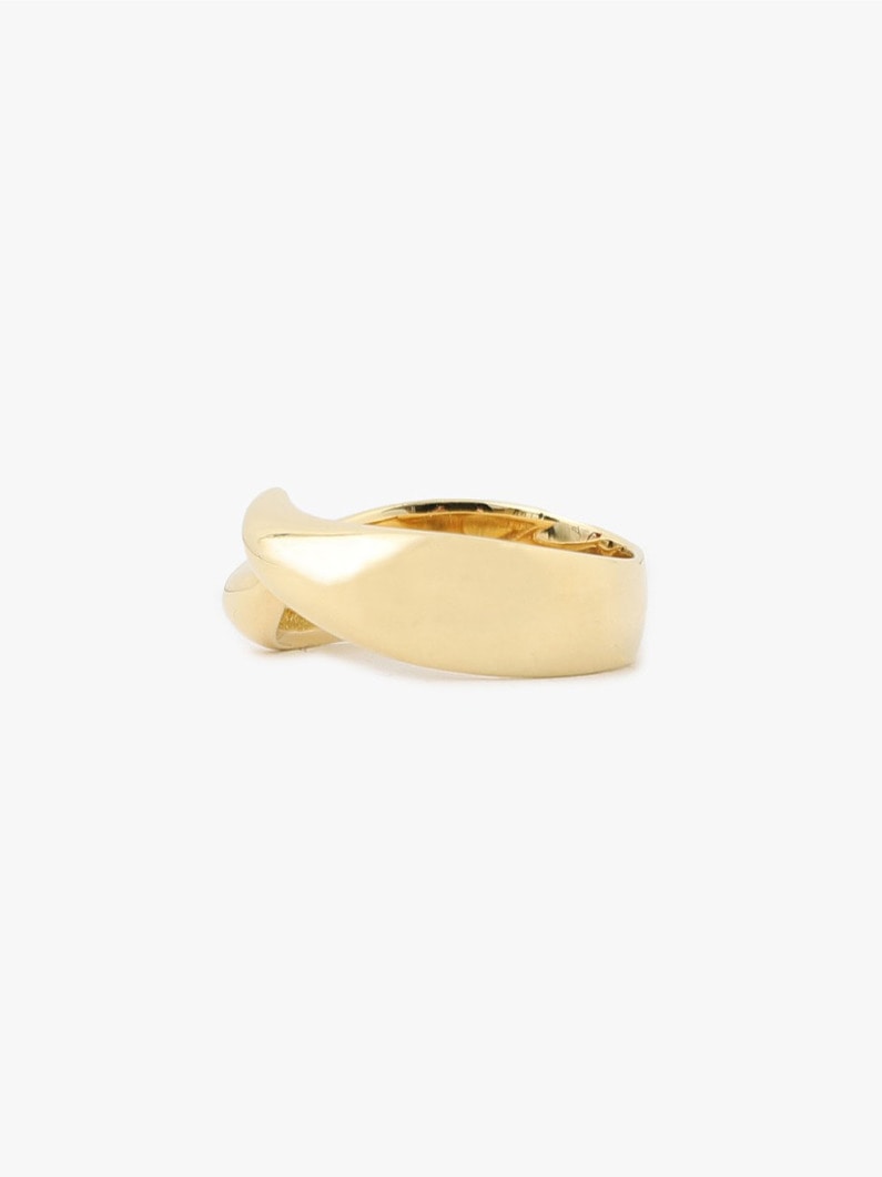 Yellow Gold One Wave Ring 詳細画像 gold 1
