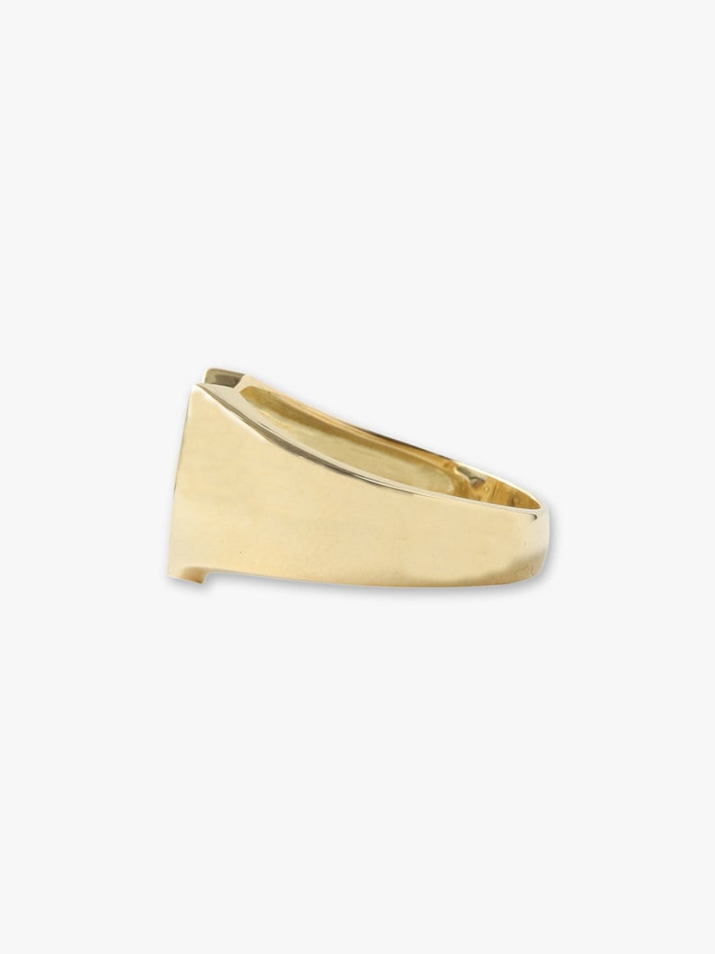 K18 Yellow Gold Diamond Horse Shoe Ring (S) 詳細画像 gold 1