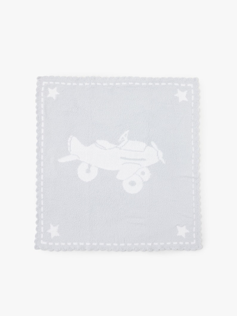 Cozy Chic Scalloped Receiving Blanket 詳細画像 blue