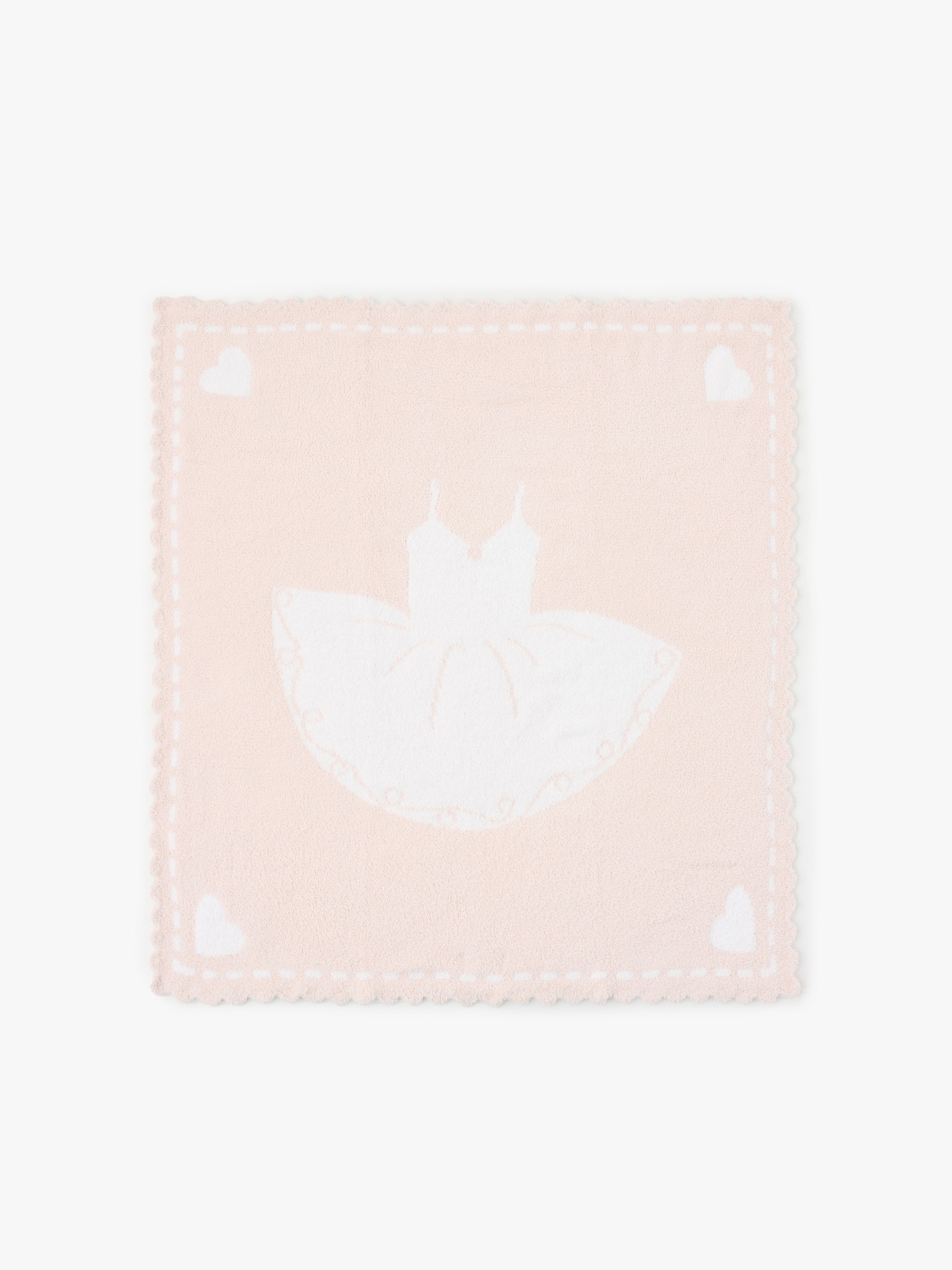 Cozy Chic Scalloped Receiving Blanket 詳細画像 pink 1