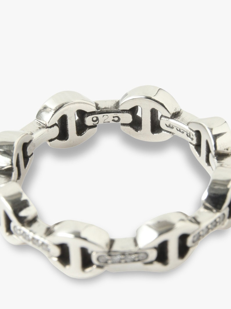 Dame Tri-Link With Diamond Bridges Ring 詳細画像 silver 4