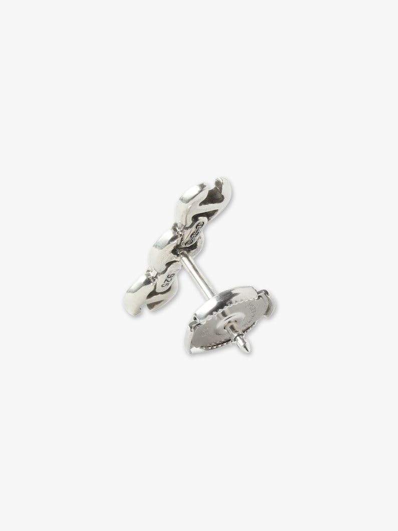 3mm Toggle Studs Pierced Earrings 詳細画像 silver 2