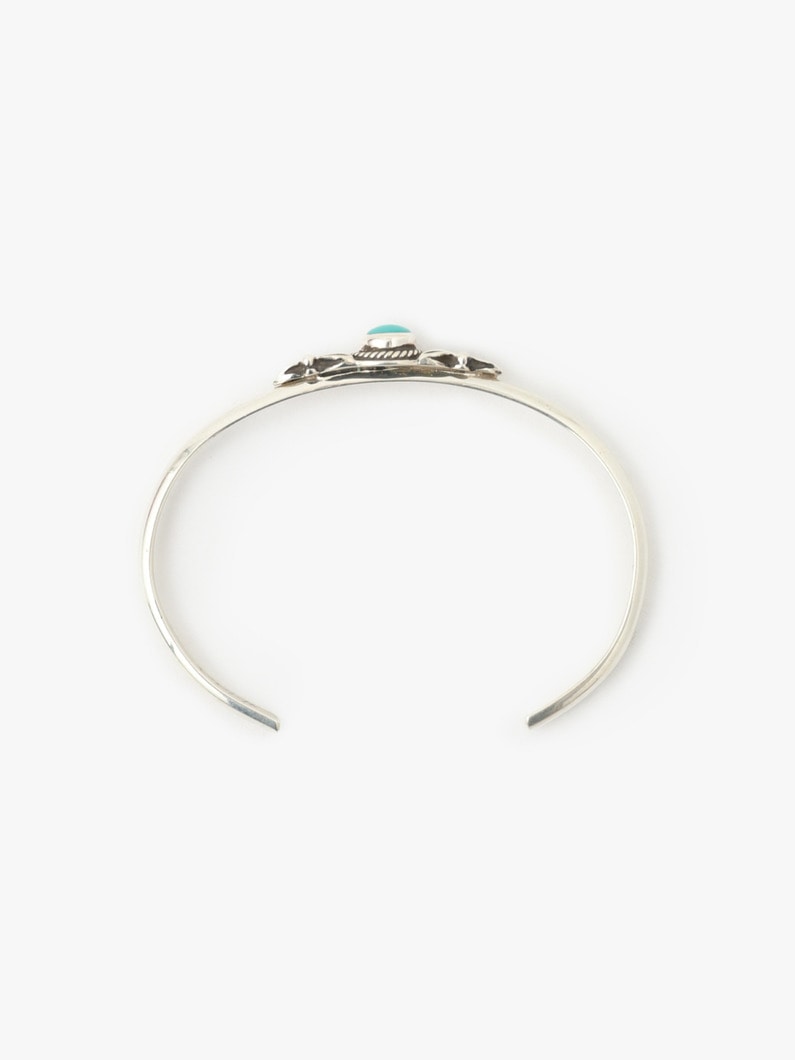 Silver Single Turquoise Bracelet 詳細画像 silver 2