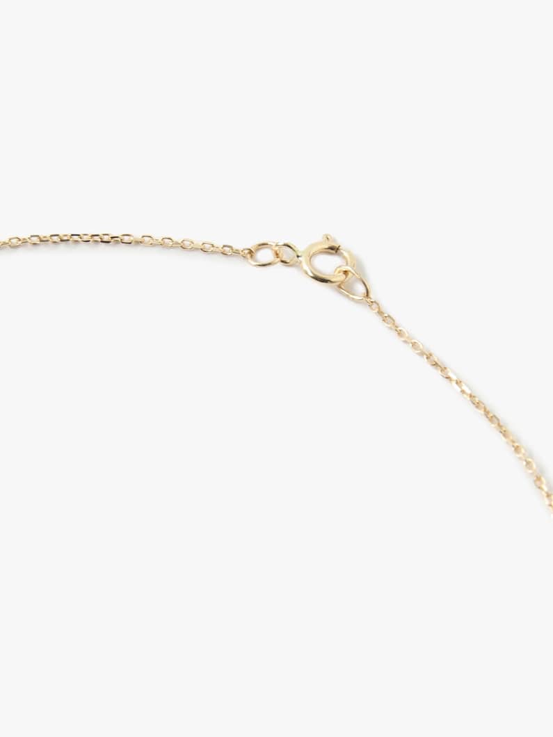 14K Yellow Gold Diamond Star Chain Medal Necklace 詳細画像 yellow gold 2