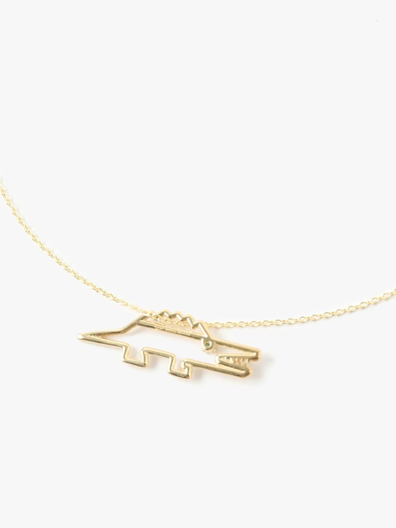 Crocodile Emerald Necklace 詳細画像 gold 1