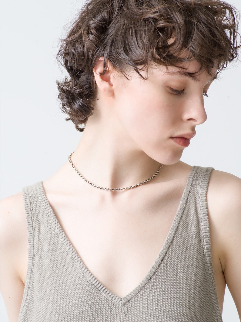 Micro Open-Link Necklace (16inch) 詳細画像 silver 2
