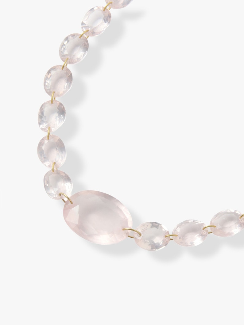 Salome Necklace (rose quartz) 詳細画像 gold 1