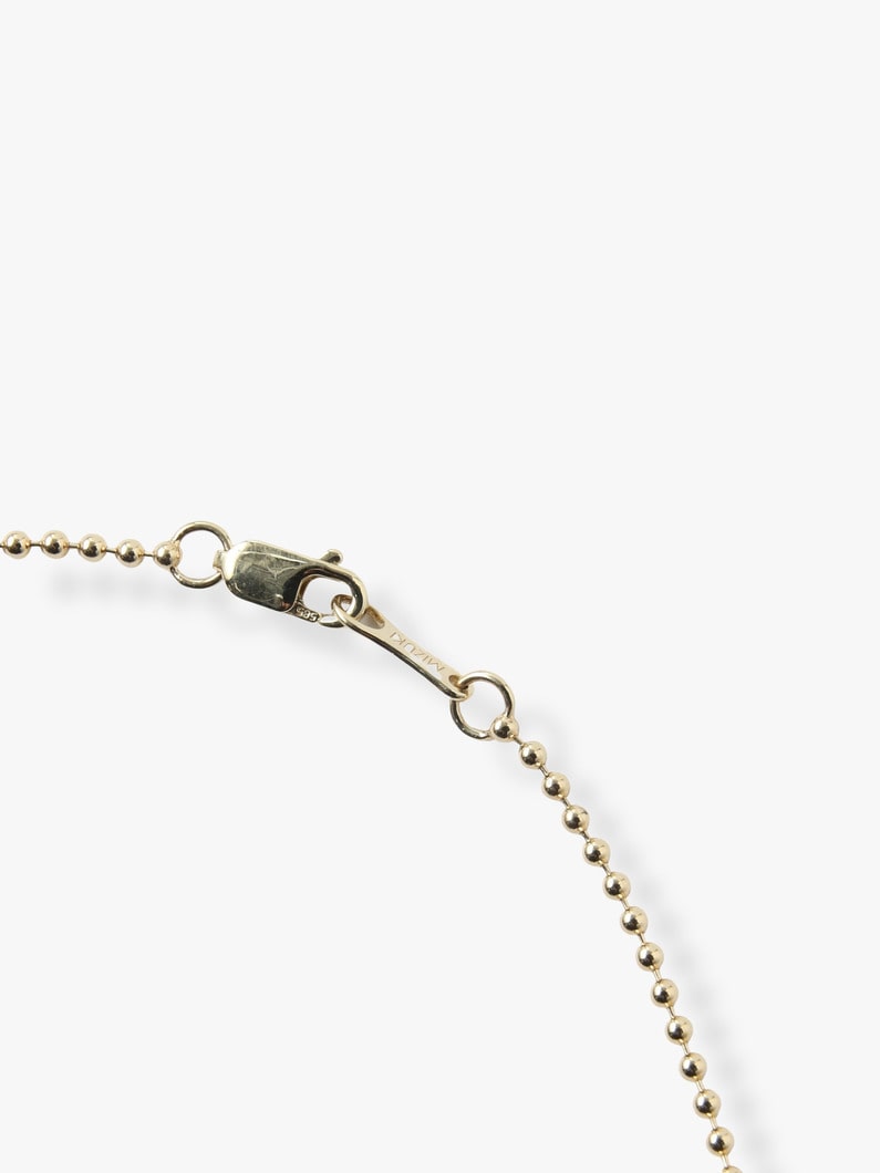 14kt Small Ballchain and Gray Pearl Necklace 詳細画像 other 2