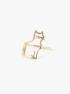 Cat Diamond Ring 詳細画像 gold