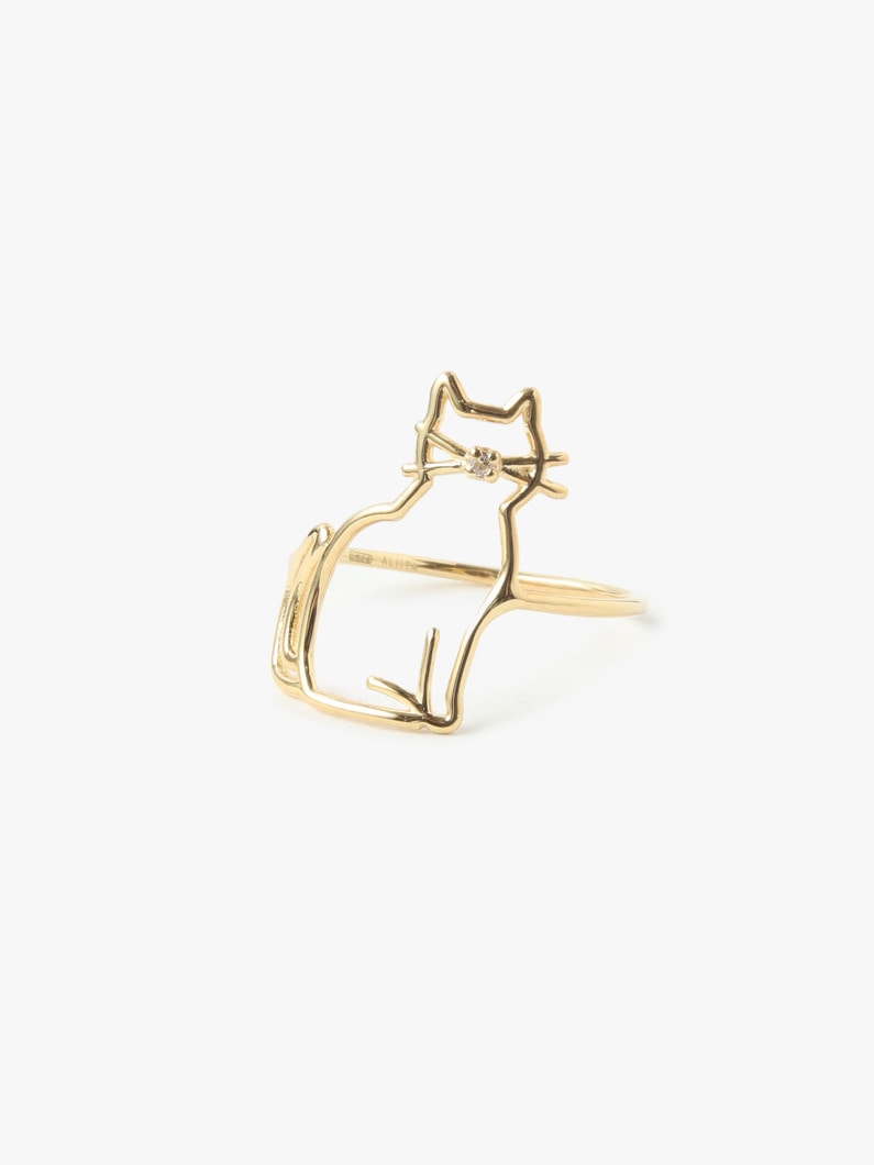 Cat Diamond Ring 詳細画像 gold 1