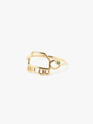 Turtle Emerald Ring 詳細画像 gold