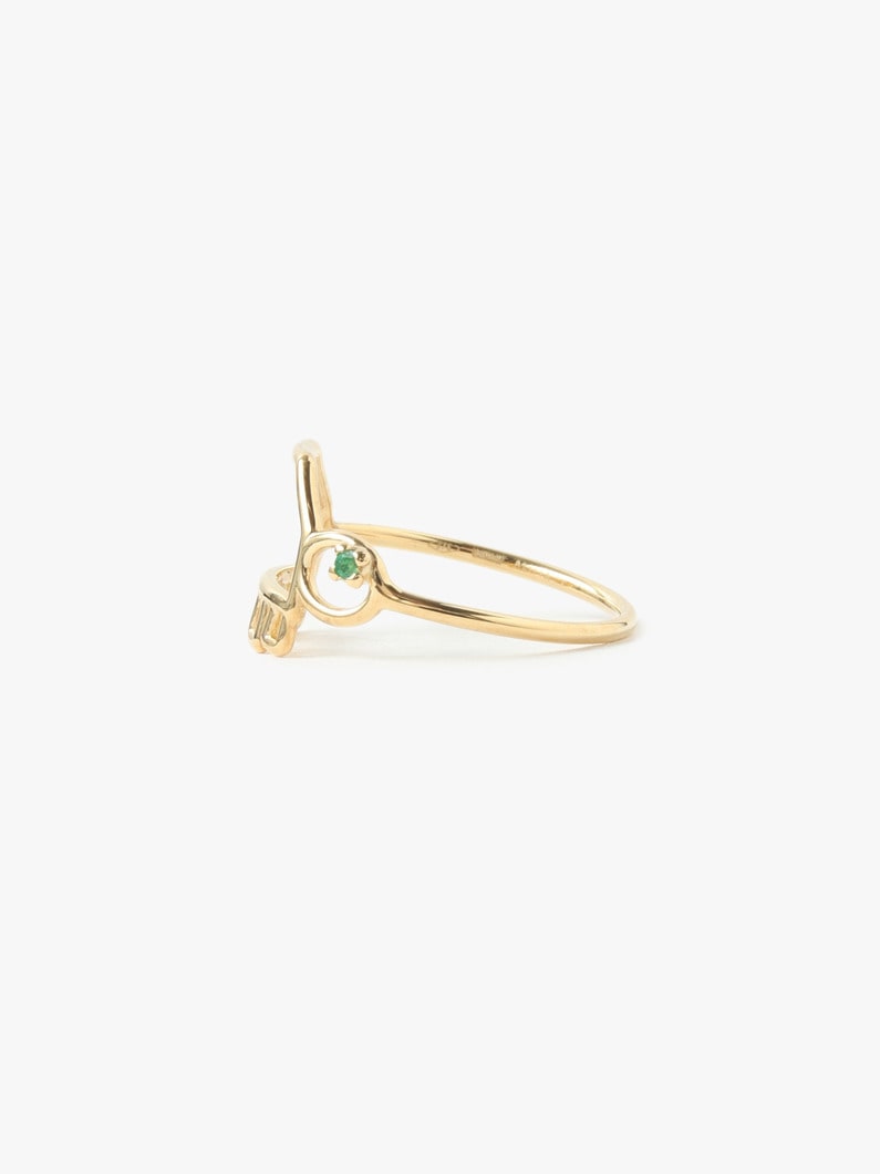 Turtle Emerald Ring 詳細画像 gold 2
