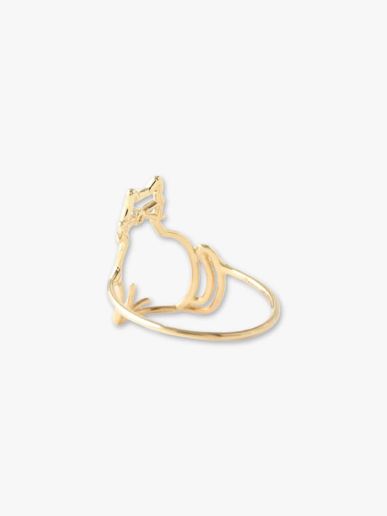 Cat Diamond Ring 詳細画像 gold 2