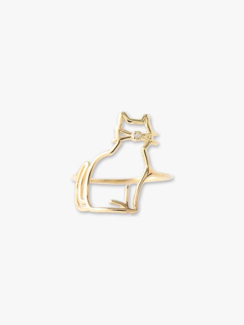 Cat Diamond Ring 詳細画像 gold 1