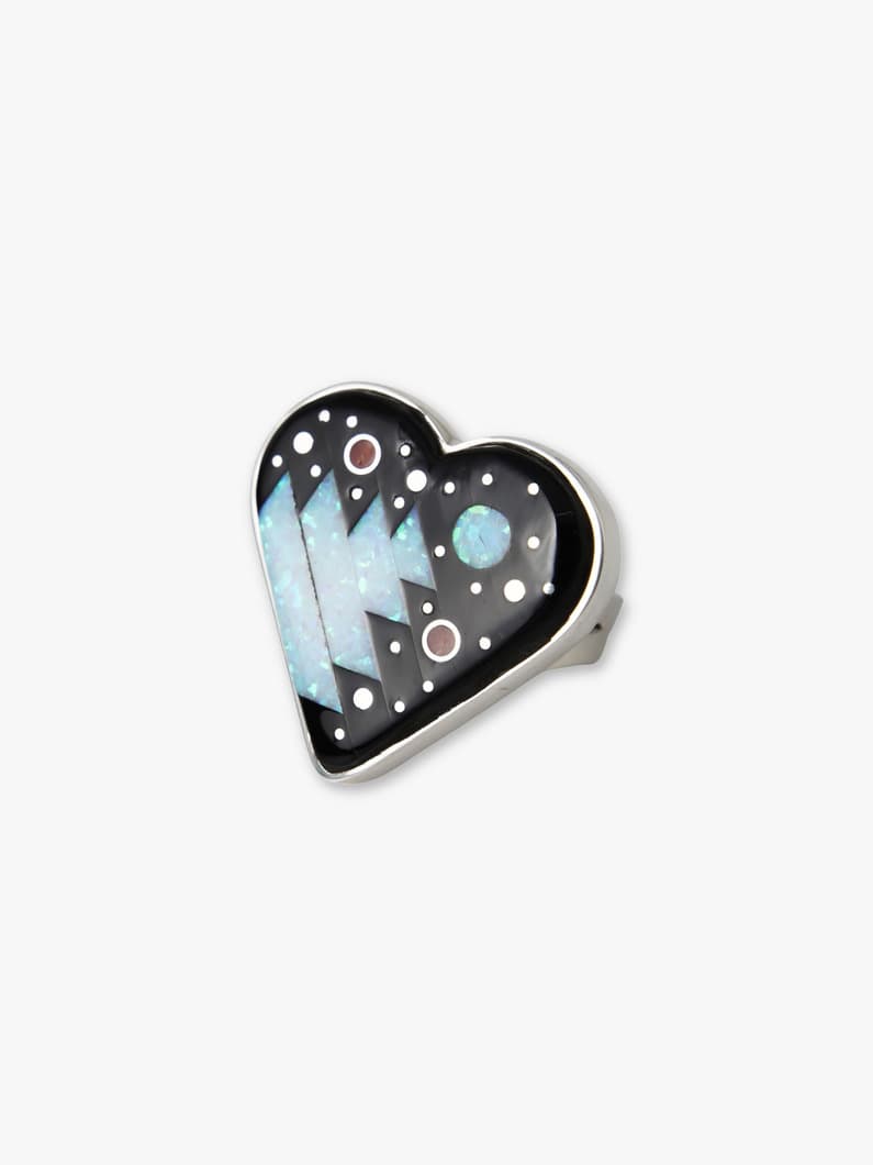 ナイトセレモニー ハート リング 詳細画像 black 1