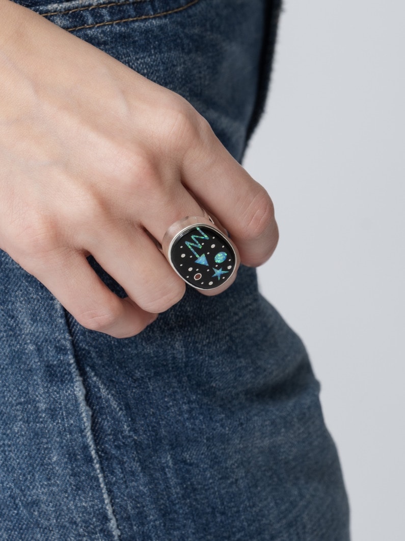 ナイトセレモニー オーバルリング 詳細画像 black 6