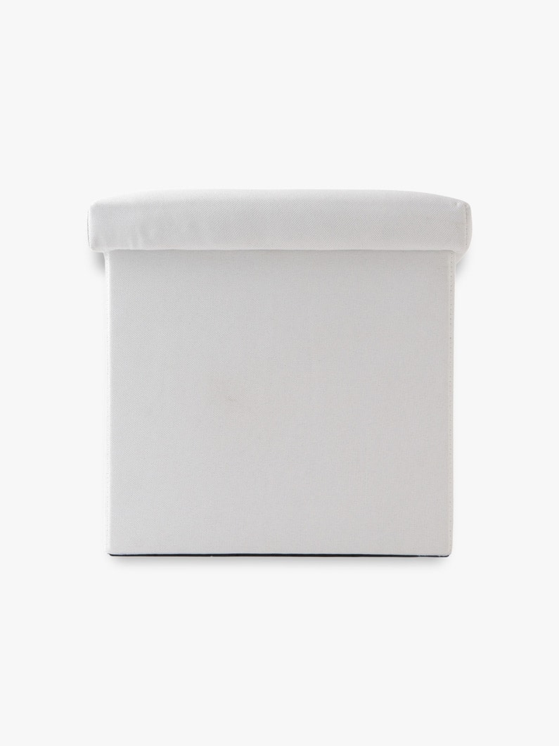 Folding Storage Stool Box（White Base） 詳細画像 red 1