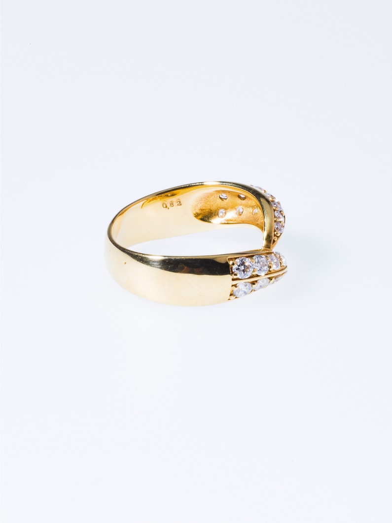 K18 Yellow Gold Diamond Own Wave Ring 詳細画像 gold 3