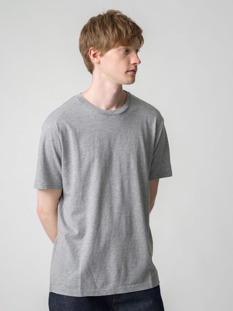 Basic Crew Neck Tee 詳細画像 top gray