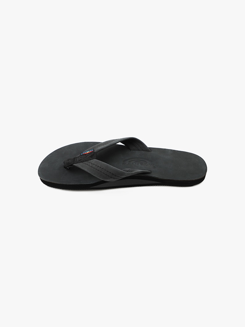 Premier Leather Single Layer Sandals (men/black＆beige)　 詳細画像 black 2