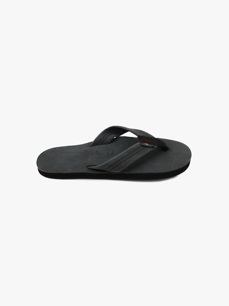 Premier Leather Single Layer Sandals (men/black＆beige)　 詳細画像 black 3