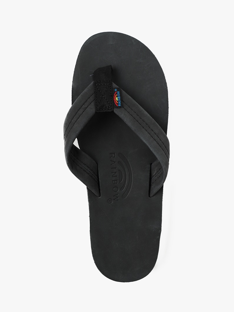 Premier Leather Single Layer Sandals (men/black＆beige)　 詳細画像 black 5