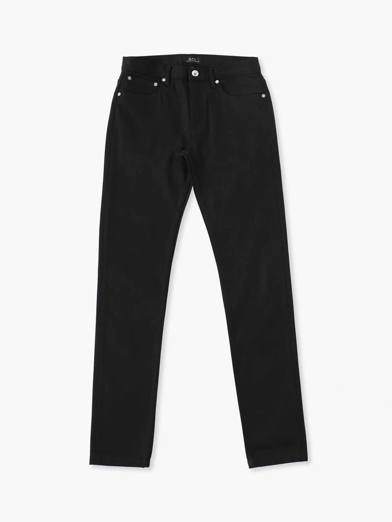 Petite New Standard Rigid Black Denim Pants  詳細画像 black 3