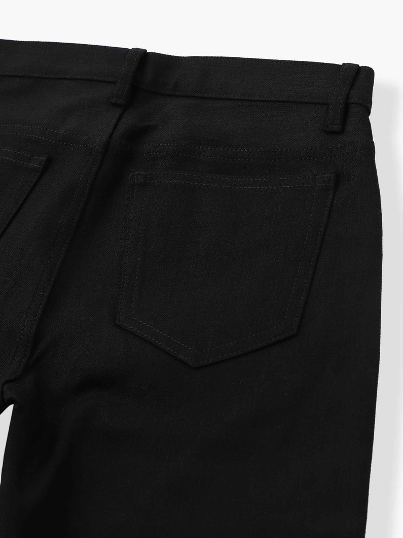 Petite New Standard Rigid Black Denim Pants  詳細画像 black 7