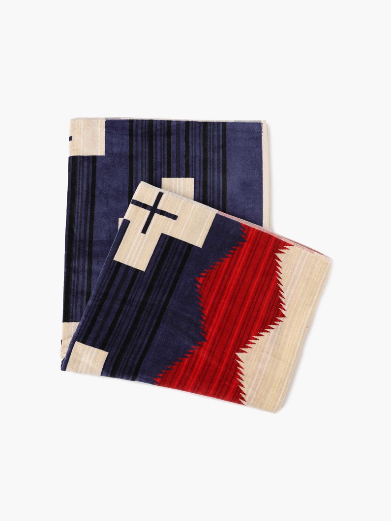 Towel Blanket (Red&Navy) 詳細画像 other 3