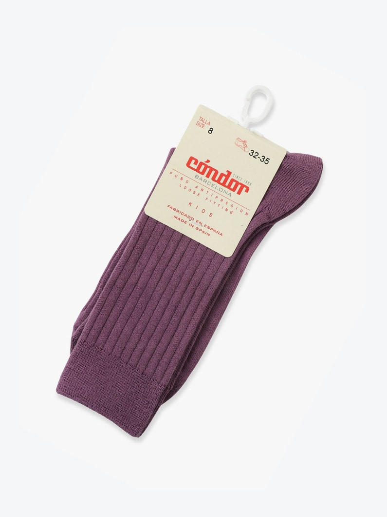 Basic Rib Short Socks (4~8) 詳細画像 purple 1