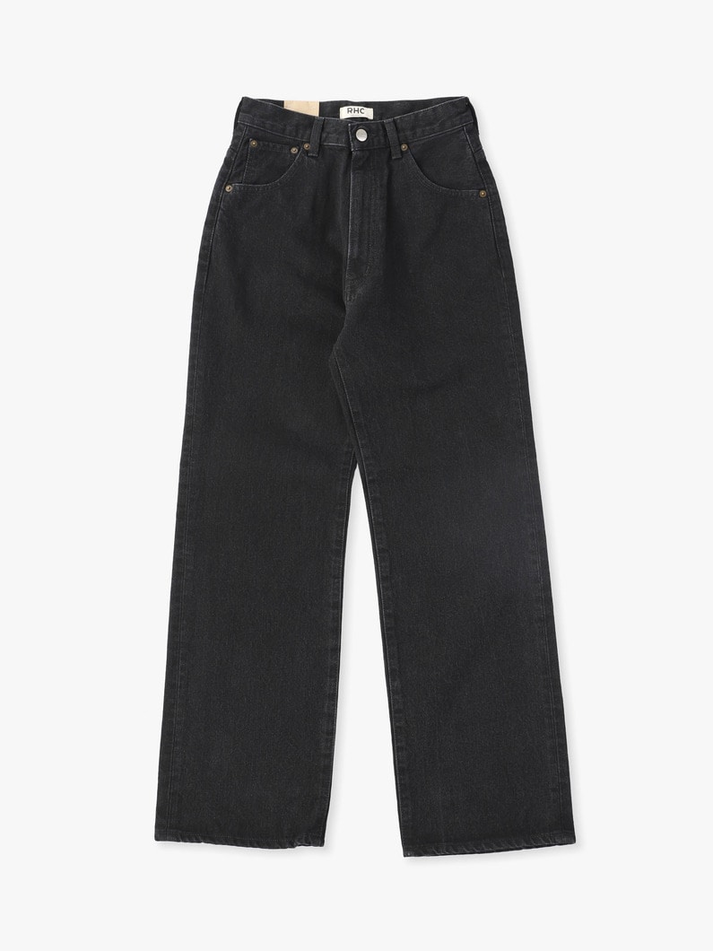 Vintage Straight Denim Pants 詳細画像 black 1